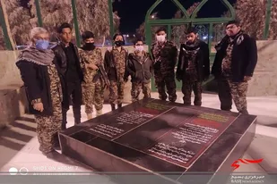 زیارت عاشورا در جوار شهدای گمنام مهرشهر زاهدان برگزار شد