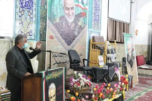 اولین سالگرد شهادت حاج قاسم سلیمانی در تفت برگزار شد