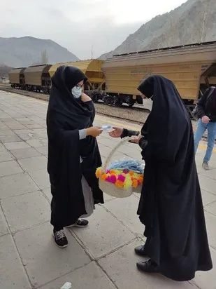 تکریم بانوان خوش حجاب روستاهای  حبله رود  فیروزکوه
