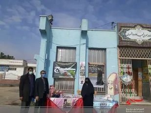 برپایی ایستگاه سلامت به مناسبت هفته بسیج در شهرستان سرخه+ تصاویر