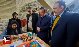 ادای احترام مسوولان ارشد استانی و شهرستان به مقام شهدای شهر آوج و بازدید از کاروانسرای عباسی