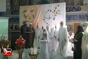 برگزاری جشن ازدواج ۱۸ نوعروس&nbsp;در همدان