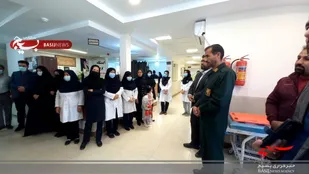 تجلیل از بانوان پرستار به همت حوزه بسیج امام حسین (ع)گلباف