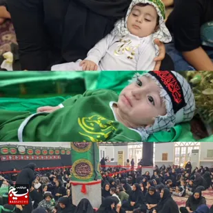 آیین جهانی شیرخوارگان حسینی(ع) با شکوه خاصی در زینبیه شهر ترکالکی برگزار شد