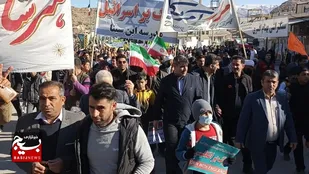 راهپیمایی وحدت&zwnj;آفرین و باشکوه ۲۲ بهمن&zwnj; در سرپل ذهاب برگزار شد