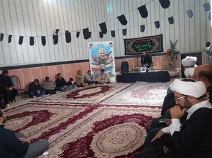 اجرای برنامه عزاداری به مناسبت ایام شهادت امام سجاد علیه السلام توسط رزمندگان گردان ۱۱۷امام حسین علیه السلام