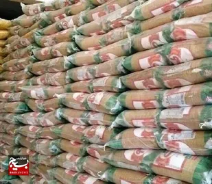 ۱۲ تن برنج احتکاری در تاکستان کشف شد