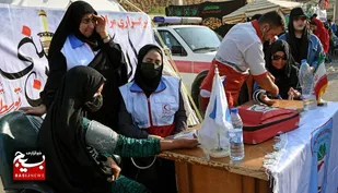 امدادرسانی یکهزار امدادگر هلال احمر خوزستان به زائران حسینی
