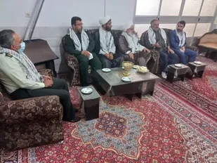 دیدار با خانواده معزز شهدا وجانبازان عملیات غرور آفرین الی بیت المقدس در تفت
