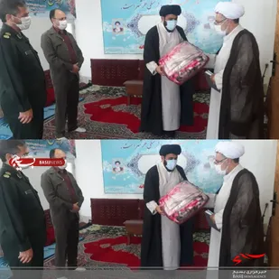 تجلیل از استادیار بر ترصالحین در شهرستان مانه وسملقان