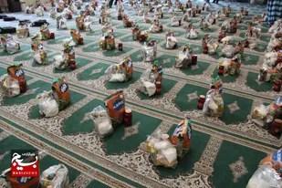 توزیع ۷۰۰ پک لوازم&zwnj;التحریر و ۱۵۰ بسته معیشتی در ایام میلاد پیامبر اعظم(ص) و هفته وحدت