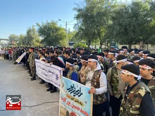 اعزام دانش آموزان دزفول به منطقه عملیاتی فتح المبین