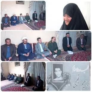 دیدار جانشین ناحیه میامی با خانواده شهید قلیچی