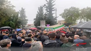 مراسم تشییع پیکر دو جوان ترور شده حادثه آمل برگزار شد