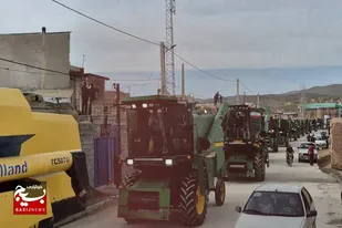 رژه اقتدار و حماسه در روستای گنبدان لالجین