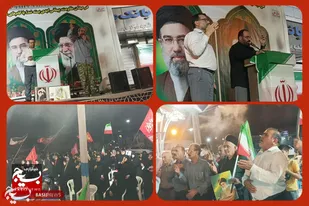 تشکر و انتقاد مردم از مسئولین، در عزای شهادت امام یازدهم و تجدید میثاق با ولایت، در مسجدسلیمان