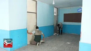 بسیج سازندگی لرستان با جهاد رنگ و امید، ۱۸۰ مدارس استان را زنده کرد + فیلم