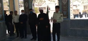 قبور شهدای بخش منج عطر افشانی شد