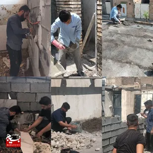 اردوی جهادگران اندیمشکی و احداث خانه محروم