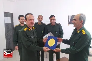 دیدار فرمانده سپاه امام رضا (ع)  با مسئول بسیج سازندگی شهرستان دشتی