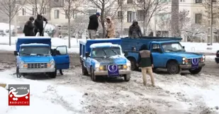 گزارش میدانی خبرگزاری بسیج از تلاش جهادگران بسیج سازندگی در پاکسازی معابر&nbsp;