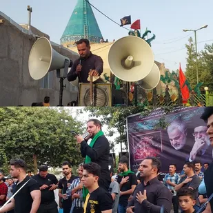 آیین چاووش خوانی و استقبال از ماه محرم درامامزاده سلطان محمود ابن امام محمدباقر(علیه السلام)