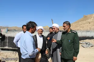 بازدید مسئول نمایندگی ولی فقیه در سپاه انصارالحسین(ع) از پروژه آبرسانی به همدان