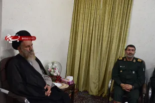 دیدار فرمانده جدید سپاه فتح با آیت الله ملک حسینی