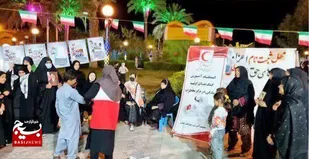 فعالیت&zwnj;های جمعیت هلال احمر شهرستان ایرانشهر در تجمعات شبانه
