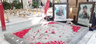 کاروان همدلی در گلزار شهدا قم