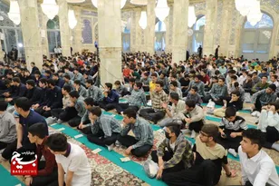 جشن پسران روزه اولی در حرم حضرت معصومه(س) برگزار شد + تصاویر