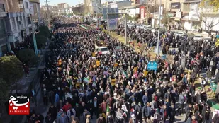 ایستادگی پای انقلاب را در نکا ببینید
