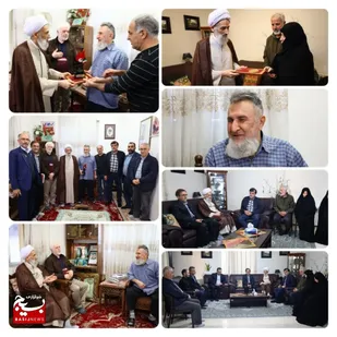 دیدار نوروزی نماینده مقام معظم رهبری در مازندران با جانباز دفاع مقدس در بهشهر