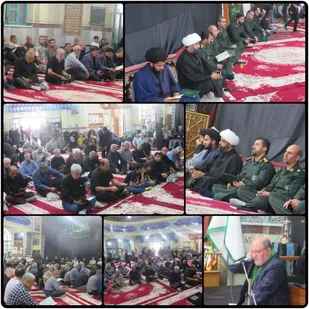مراسم ختم مادر شهید عبدالله عرب عامری در پیشوا
