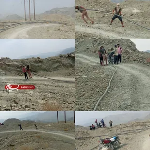 تعویض ۱۸ کیلومتر لوله آب شرب در مسیر کوهستانی زاچ و داربست توسط گروه جهادی شهید سلیمانی