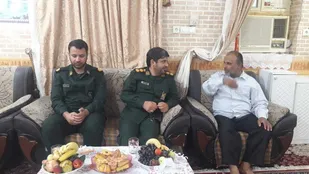 دیدار فرمانده ناحیه سپاه شهرستان کنگان با آزاده کنگانی