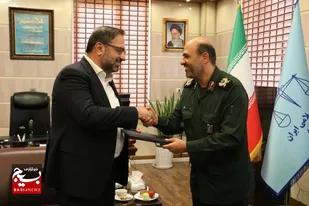 دیدار فرمانده سپاه استان البرز با رئیس دادگستری استان+تصاویر
