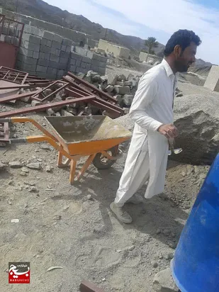 ساخت یک چشمه سرویس بهداشتی در روستای طراده
