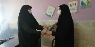 تقدیر از خواهران سبز پوش مدافع امنیت شهرستان تفت