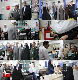 تجلیل از سفیدپوشان عرصه سلامت در بیمارستان شهید رجایی