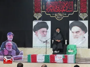مراسم هفتمین روز خاکسپاری شهید گمنام در بندر عامری برگزار شد