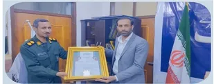 تقدیر فرمانده ناحیه مقاومت بسیج سپاه سیریک از فرماندار، معاونین و بخشداران