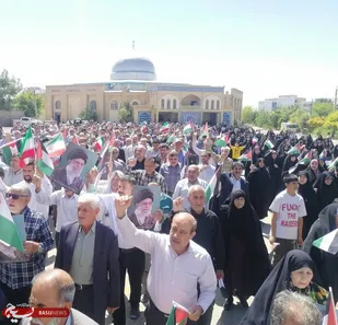 مردم ایلام در حمایت از مظلومان غزه راهپیمایی کردند