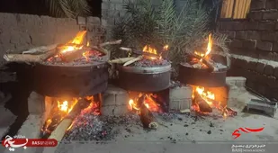به مناسبت ماه محرم پخت سه دیگ آبگوشت  و توزیع بین نیازمندان روستای کشیت گلباف