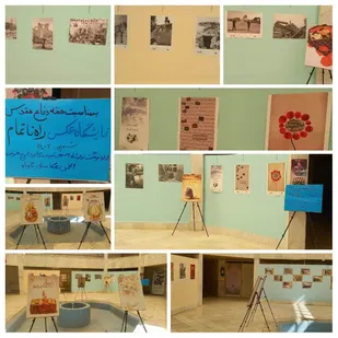 برپایی نمایشگاه عکس دفاع مقدس در شهرستان تایباد