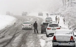 انسداد برخی جاده های سمنان به شمال کشور