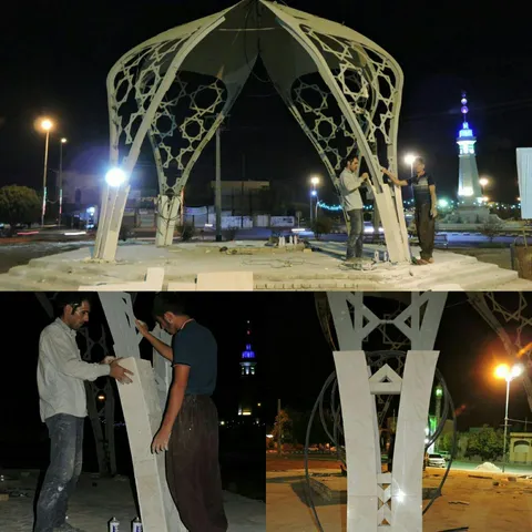 آغاز عملیات نماکاری یادمان شهدای گمنام صفی آباد