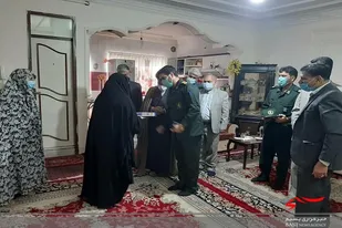 دیدار با خانواده شهدا جهاد کشاورزی در زاهدان
