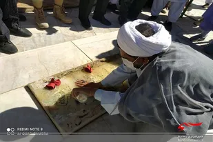 غبار روبی گلزار شهدا سراوان