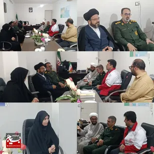 دیدار فرمانده سپاه میامی با رئیس جمعیت هلال احمر